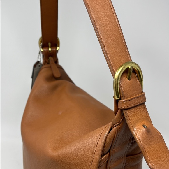 Vintage COACH 4115 Whitney Flap Crossbody Bag Brown Leather Made in USA - Picture 6 of 17